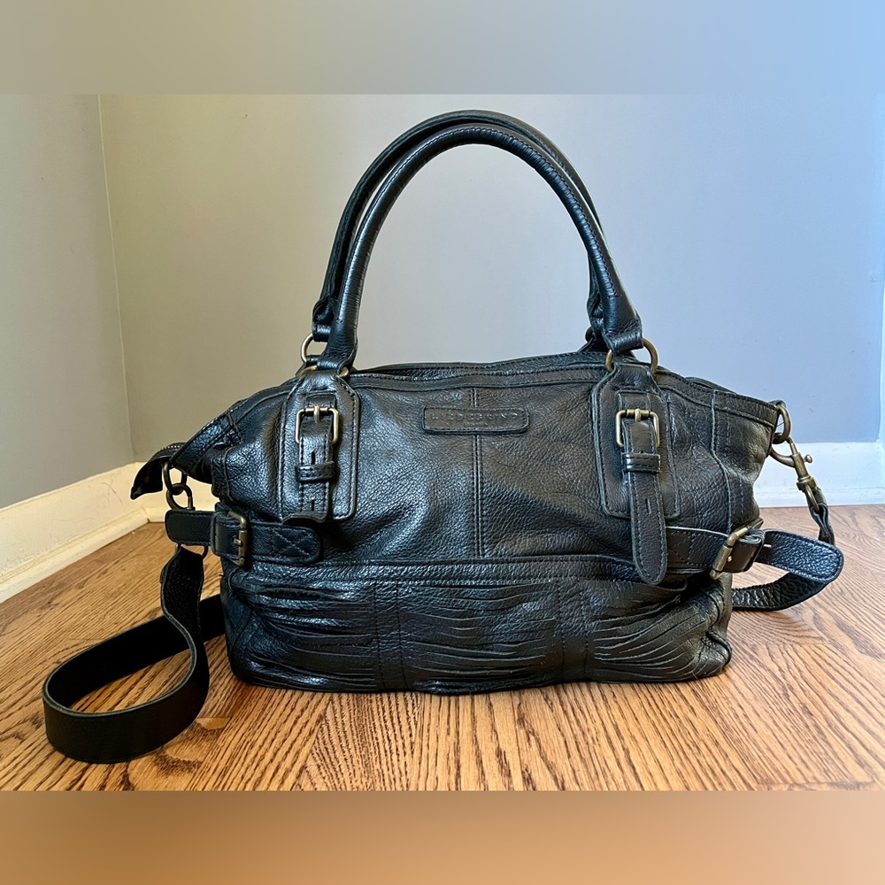Liebeskind textured black crossbody/shoulder bag